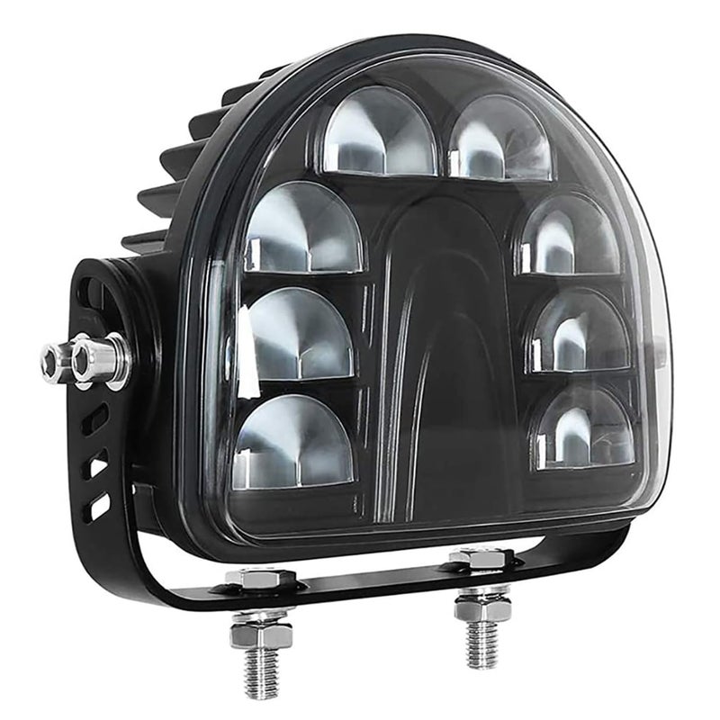 Fuguang 5.4Inch LED Forklift Arch Safety Light Red 25W DC10-80V Arc Zone Safety Lights 1PCS - Image 1